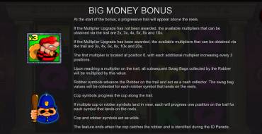 Cops`n`Robbers Bigger Big Money: Bonus Spiele
