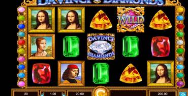 Da Vinci Diamonds: Spielautomat