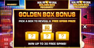 Deal or No Deal: Golden Box Megaways: Einzigartige Merkmale