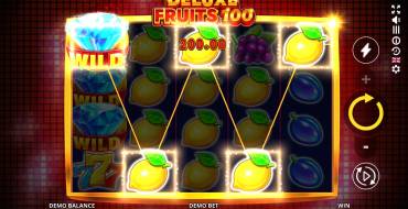 Deluxe Fruits 100: Aktive Linien