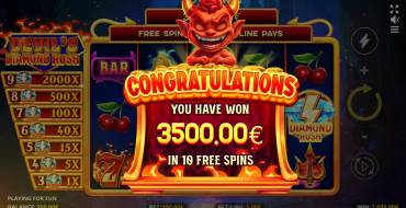 Devil's Diamond Rush: Gratis-Spins