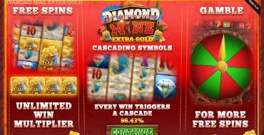Diamond Mine Extra Gold Megaways: Spielautomat