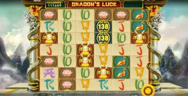 Dragon's Luck Megaways: Option Hauptbildschirm