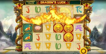 Dragon's Luck Megaways: Der Feuerdrache ist ein Spielsymbol außerhalb des Feldes