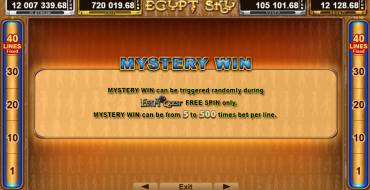 Egypt Sky Egypt Quest: Einzigartige Merkmale