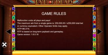 Eye of Dead: Regeln