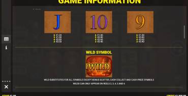 Eye of Horus Legacy of Gold: Auszahlungstabelle 2