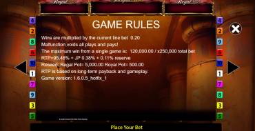 Eye of Horus Megaways Jackpot King: Regeln