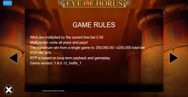 Eye of Horus Power 4 Slots: Regeln