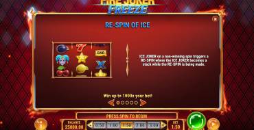 Fire Joker Freeze: Eigenschaften