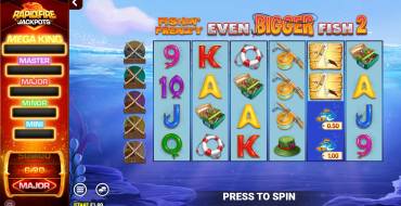 Fishin` Frenzy Even Bigger Fish 2: Rapid Fire Jackpots: Spielautomat
