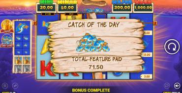 Fishin' Frenzy The Big Catch 3: Gewinne