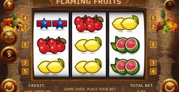 Flaming Fruits: Spielautomat