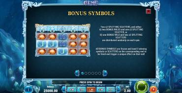 Frozen Gems: Eigenschaften