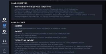 Fruit Super Nova Jackpot: Regeln