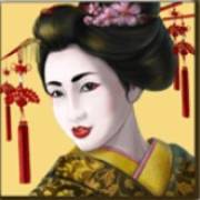 Geisha: Geisha auf gelbem Hintergrund