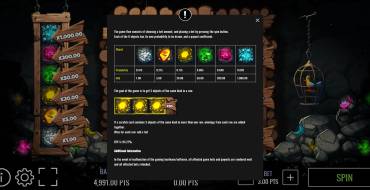 Gem Miner: Auszahlungstabelle