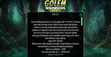 Golem Wildwoods Dice: Regeln