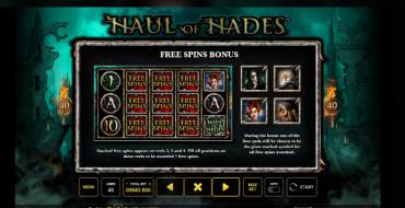 Haul of Hades: Freespins und/oder Respins