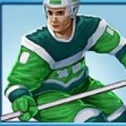 Hockey Attack: Grüner Hockeyspieler