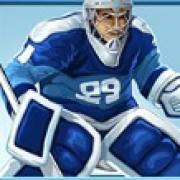 Hockey Attack: Blauer Hockeyspieler