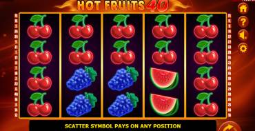 Hot Fruits 40: Spielautomat