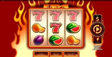 Hot Fruits on Fire: Spielautomat