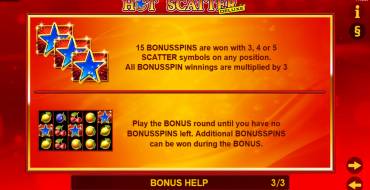 Hot Scatter Deluxe: Gratisdrehs und/oder Neudrehungen
