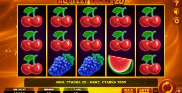 Hottest Fruits 20: Spielautomat