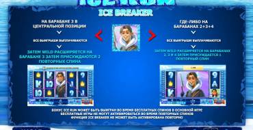 Ice Run: Bild auf dem Bildschirm
