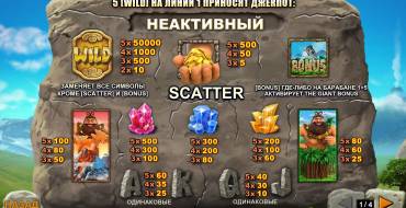Jackpot Giant: Koeffizienten