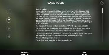 Jaguar Strike: Regeln
