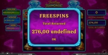 Jewelling Diamonds: Gewinne