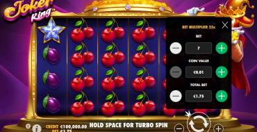Joker King: Wetten