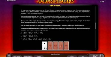 Joker Stoker: Risiko-Spiel
