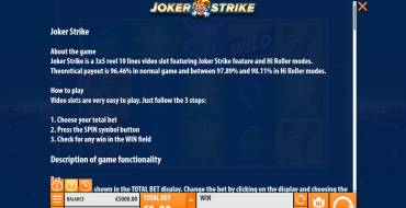 Joker Strike: Regeln