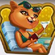 Kitty Cabana: Eine Katze in einer Chaise Lounge