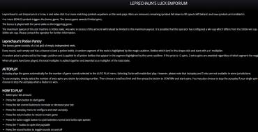 Leprechaun's Luck Emporium: Regeln