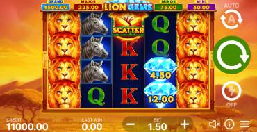 Lion Gems: Hold and Win: Spielautomat