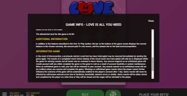 Love Is All You Need: Regeln