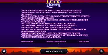 Luck & Luxury: Regeln