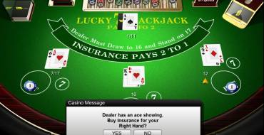 Lucky 7 Blackjack: Versicherung