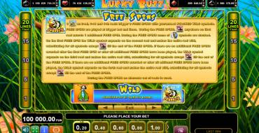 Lucky Buzz: Gratisdrehs und/oder Neudrehungen