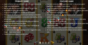 Lucky Dragon Casino: Bonus Spiele