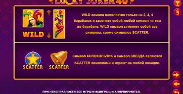 Lucky Joker 40: Eigenschaften