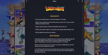 Lucky Larry's Lobstermania: Regeln