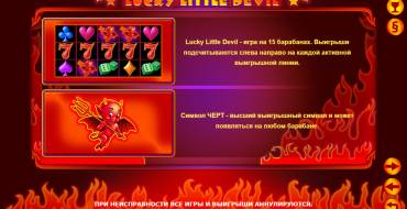 Lucky Little Devil: Eigenschaften