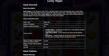 Lucky Vegas: Regeln
