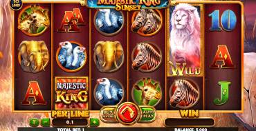 Majestic King Sunset: Spielautomat