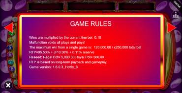 Mega Bars Jackpot King: Regeln